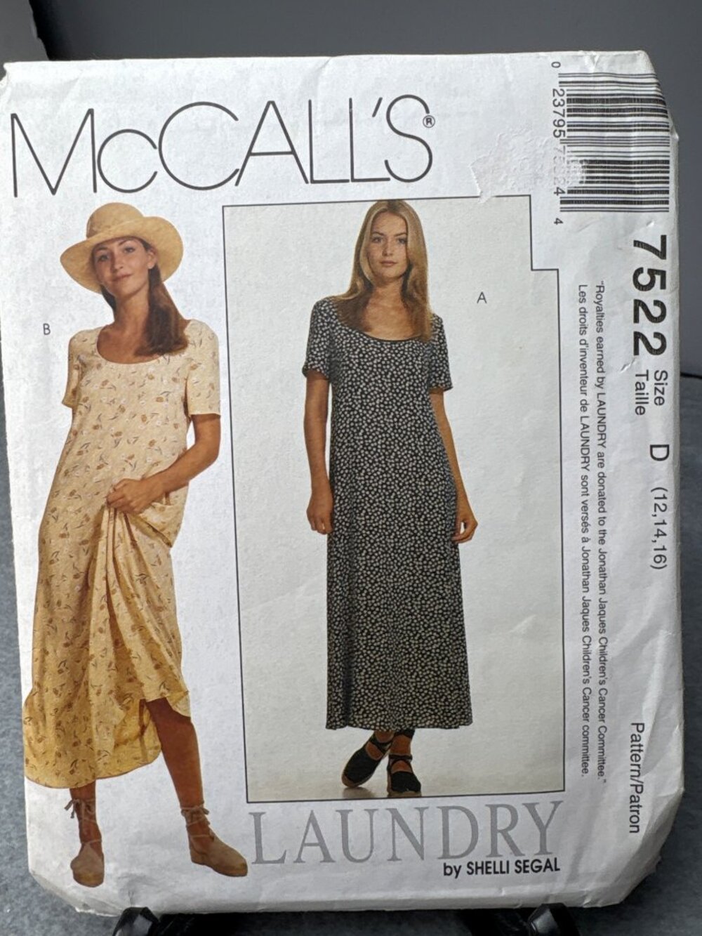 Uncut McCalls Dress Sewing Pattern Size 12 14 16